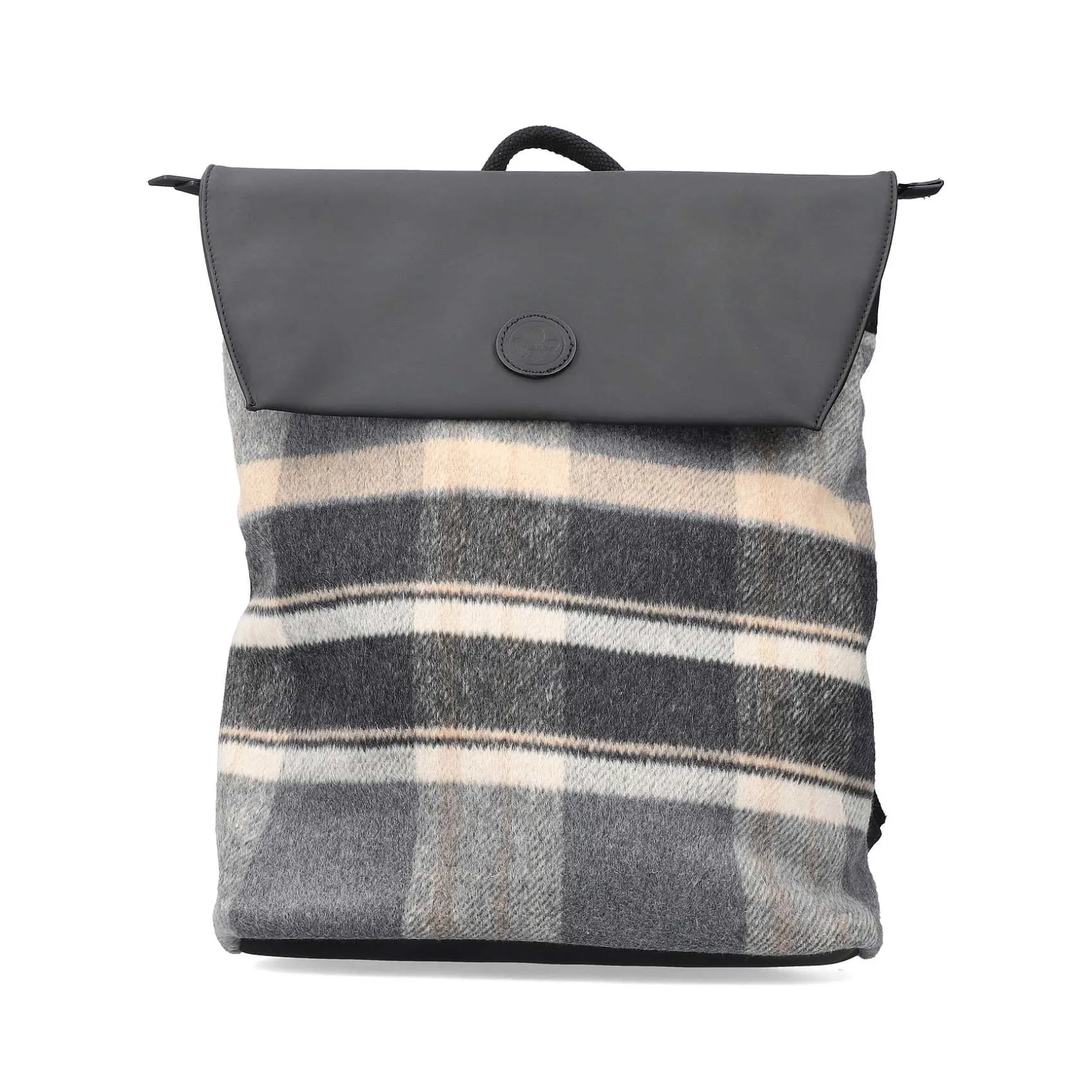 Rieker Bags-| Backpack Black And Light Beige