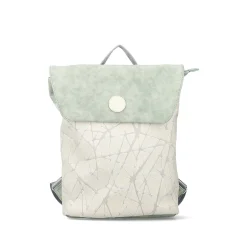 Rieker Bags-| Backpack Cream White-Mint Green