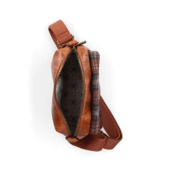 Rieker Bags-| Caramel Brown Check Handbag