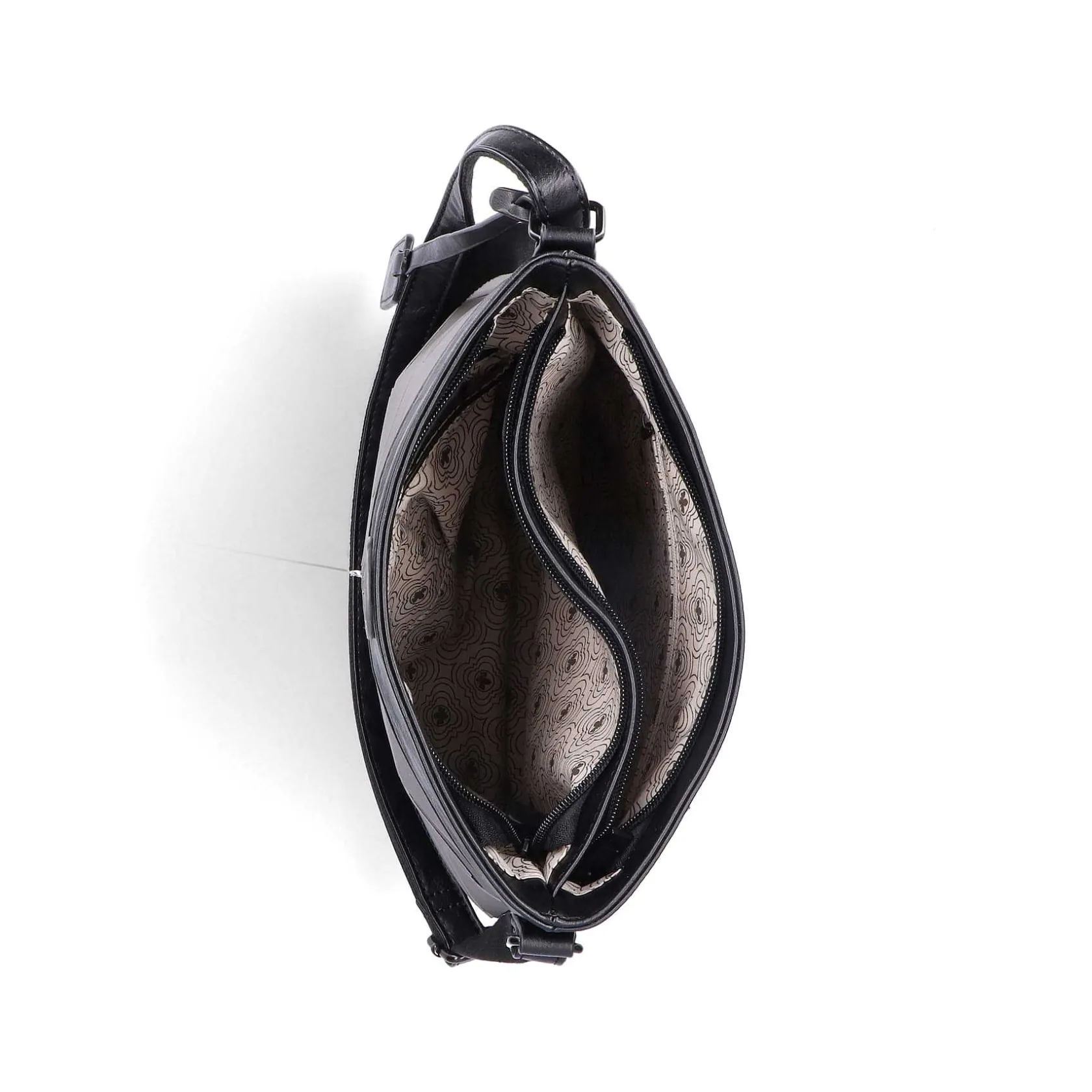 Rieker Bags-| Handbag Asphalt Gray-Black