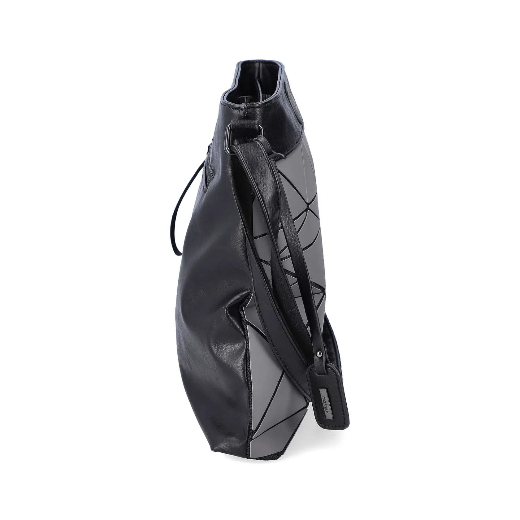 Rieker Bags-| Handbag Asphalt Gray-Black