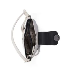 Rieker Bags-| Handbag Cream Beige Metallic