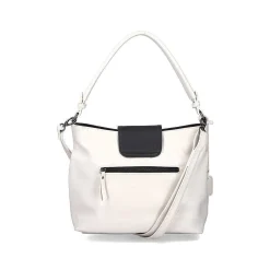 Rieker Bags-| Handbag Cream Beige Metallic