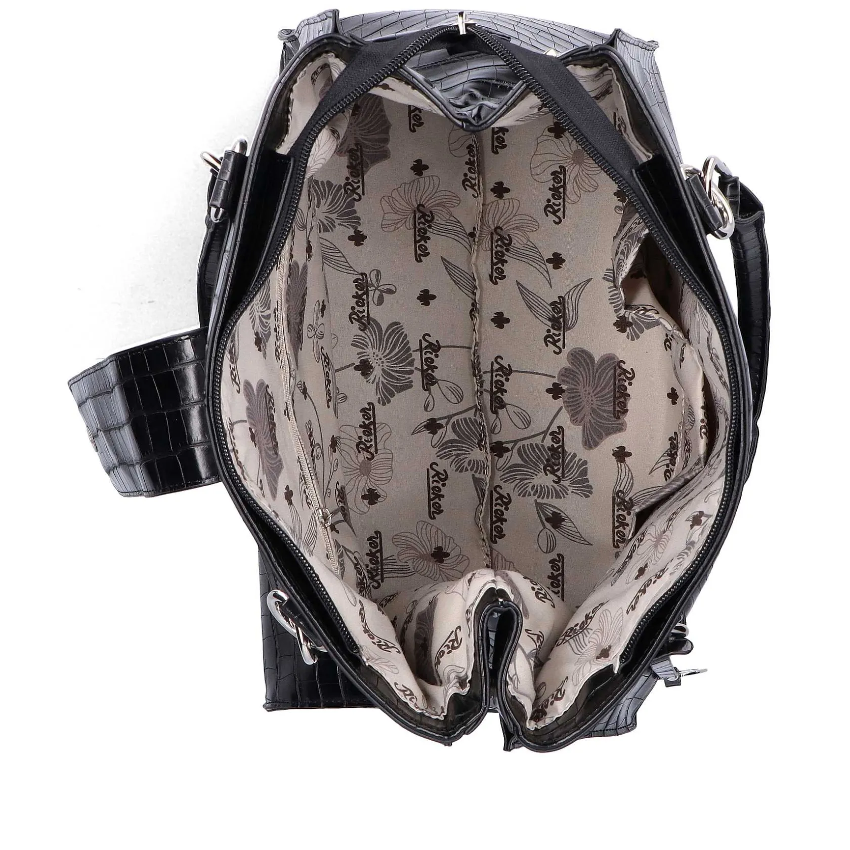 Rieker Bags-| Handbag Jet Black