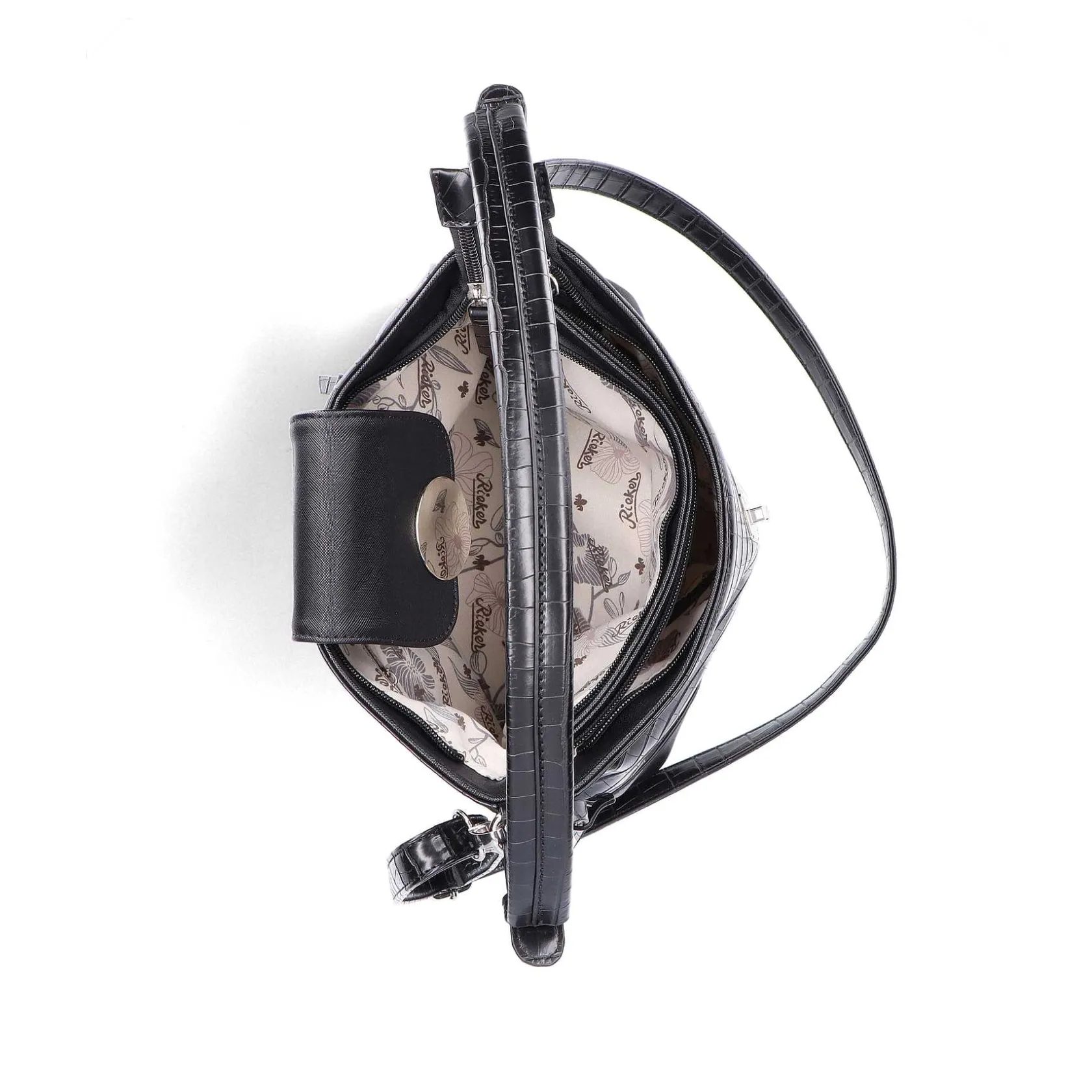 Rieker Bags-| Handbag Jet Black