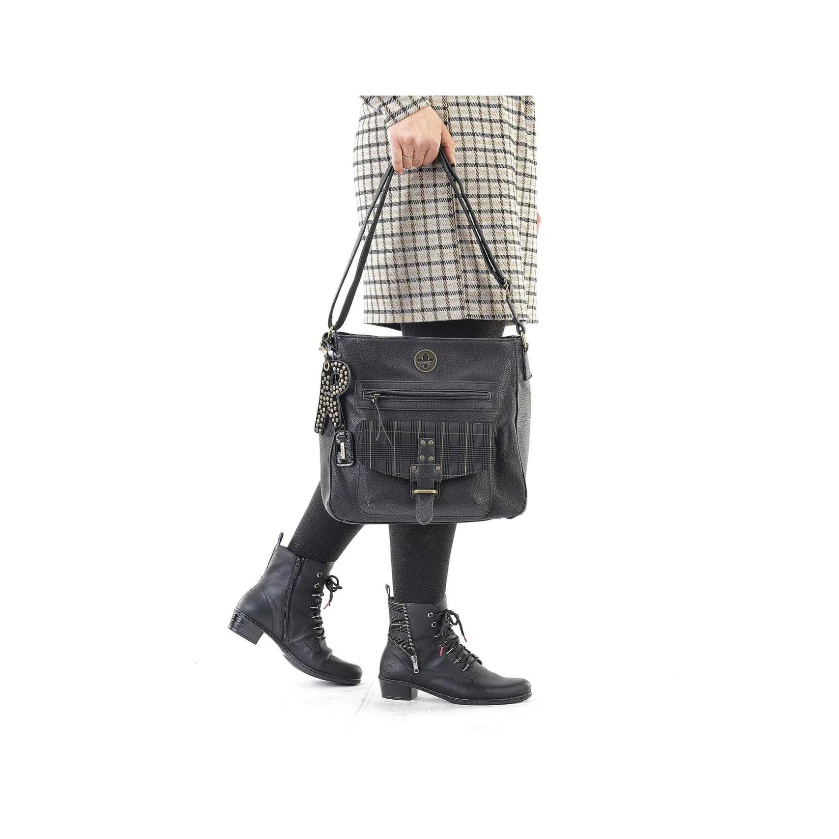 Rieker Bags-| Handbag Jet Black