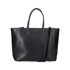 Rieker Bags-| Shopper Jet Black-Fire Red