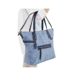 Rieker Bags-| Shopper Slate Blue