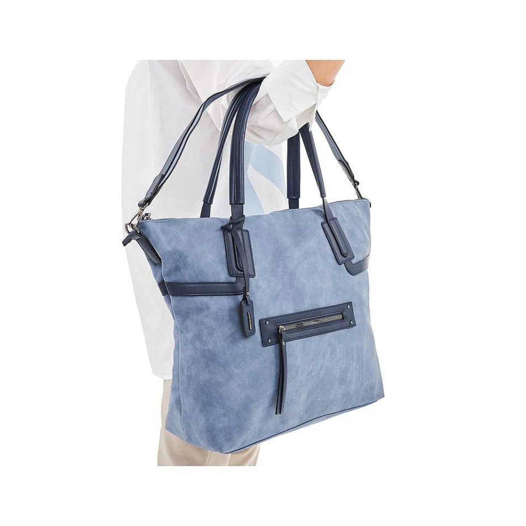 Rieker Bags-| Shopper Slate Blue