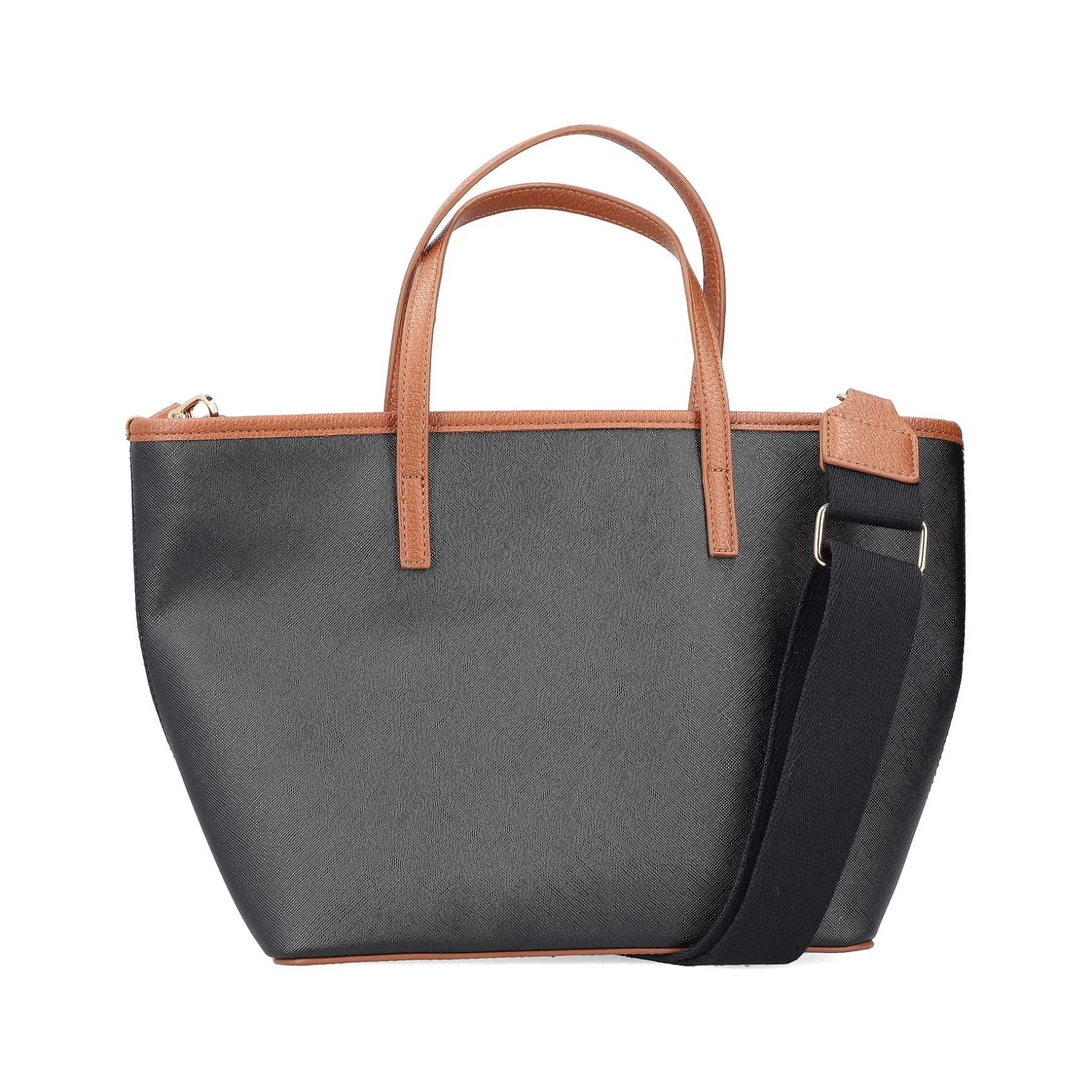 Rieker Bags-| Shopper Steel Black-Nougat Brown