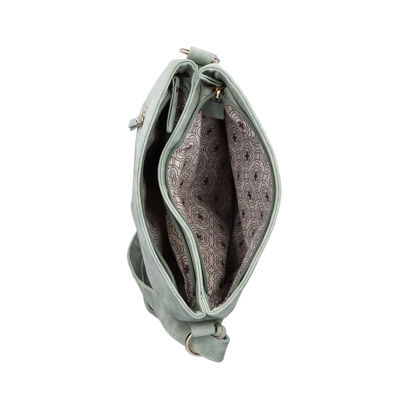 Rieker Bags-| Shoulder Bag Mint Green-Light Beige