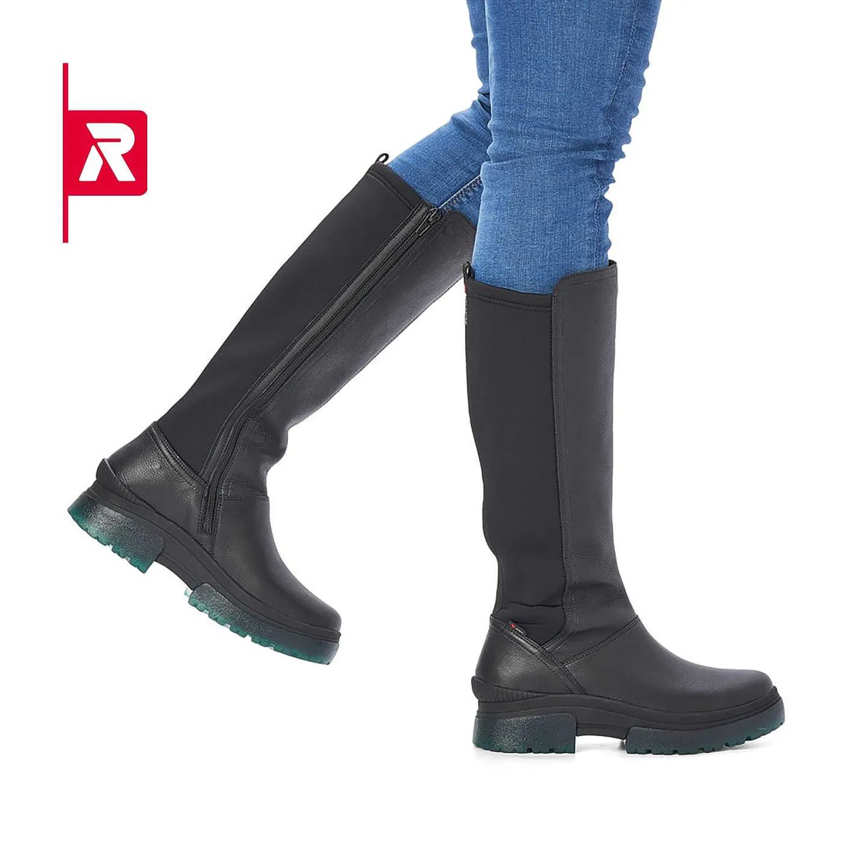 Rieker Ankle Boots & Boots-Evolution Women'S High-Shaft Boots Midnight Black