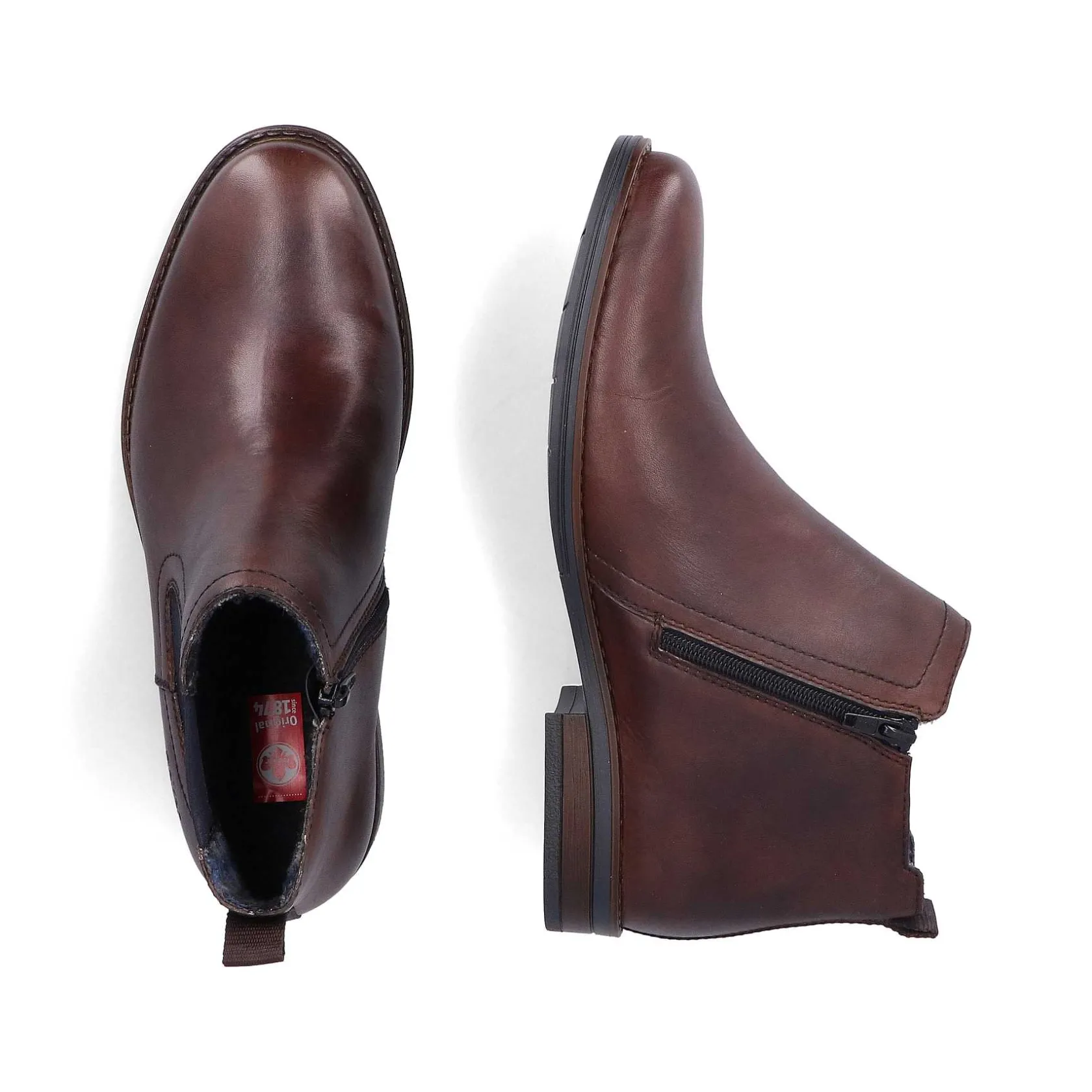 Rieker Boots-Men'S Chelsea Boots Chestnut Brown