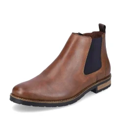 Rieker Boots-Men'S Chelsea Boots Nut Brown-Black