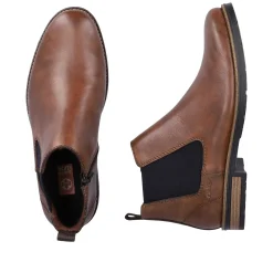 Rieker Boots-Men'S Chelsea Boots Nut Brown-Black