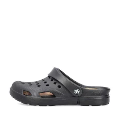 Rieker Mules & Slippers-Men'S Clogs Glossy Black