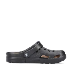 Rieker Mules & Slippers-Men'S Clogs Glossy Black