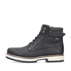 Rieker Boots-Men'S Corded Boots Deep Black