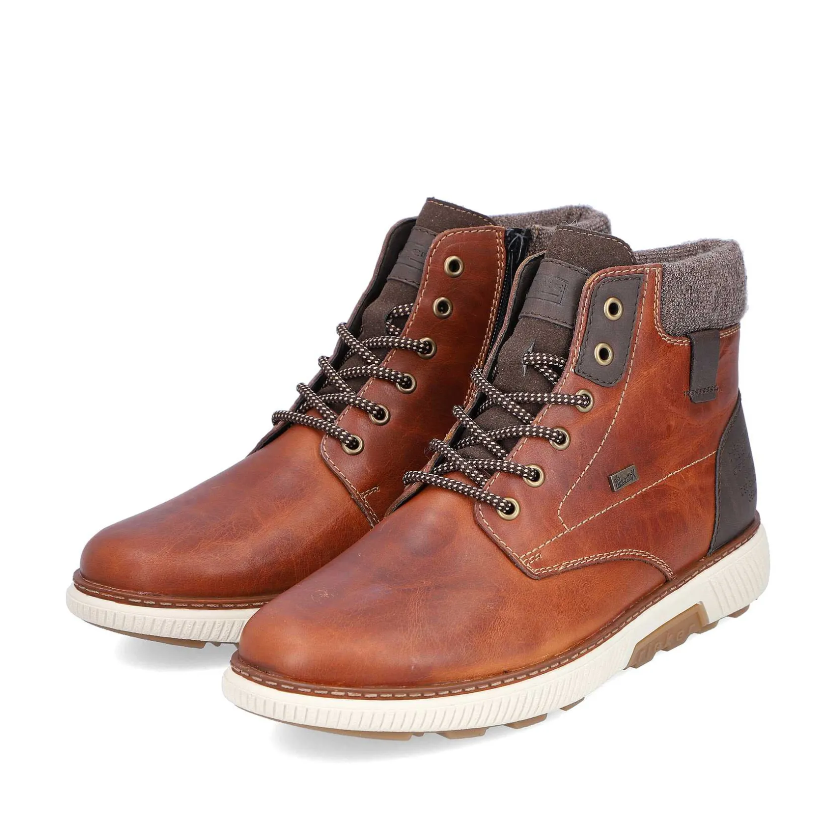Rieker Boots-Men'S Corded Boots Caramel Brown