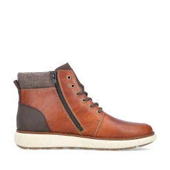 Rieker Boots-Men'S Corded Boots Caramel Brown