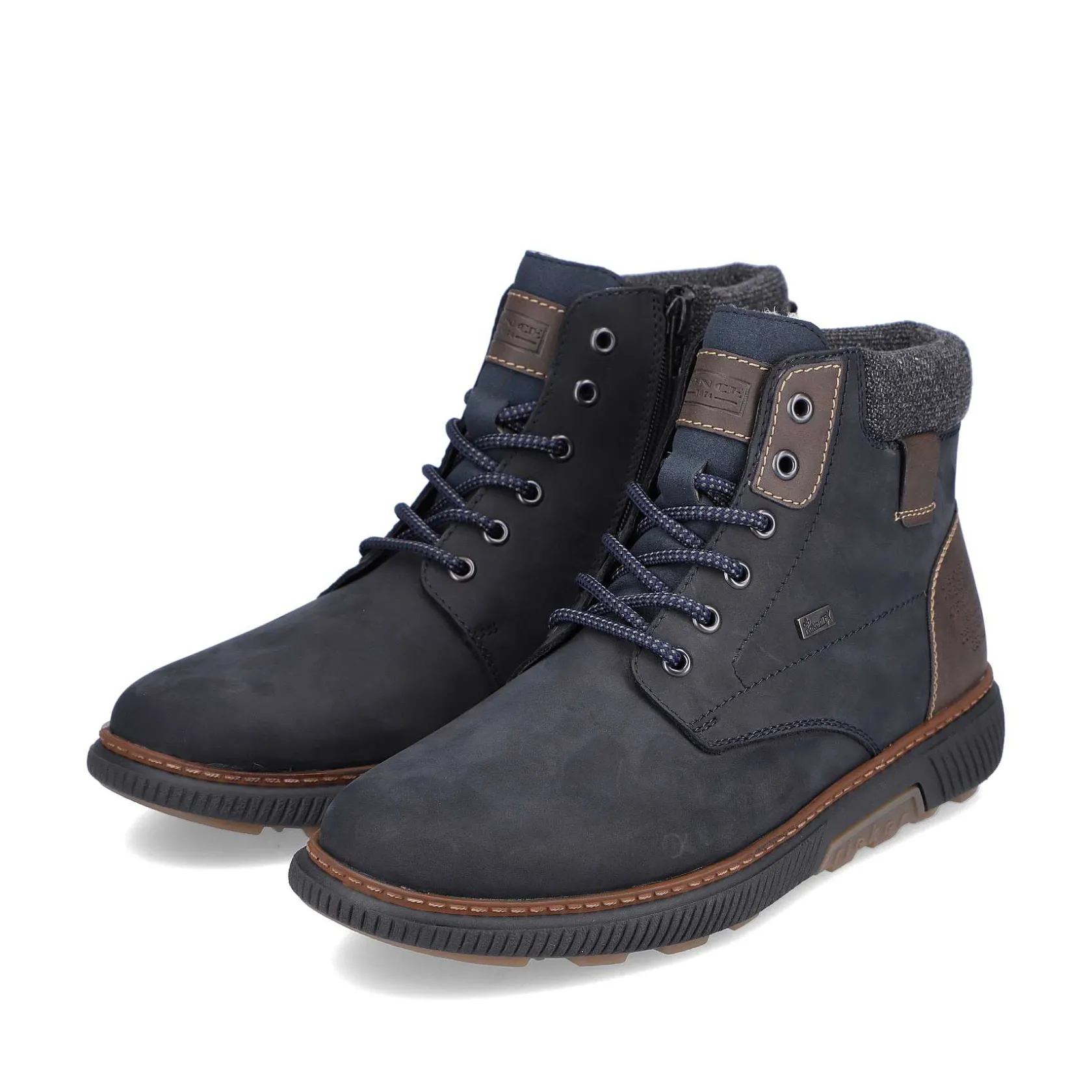 Rieker Boots-Men'S Corded Boots Navy Blue