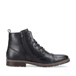Rieker Boots-Men'S Corded Boots Graphite Black
