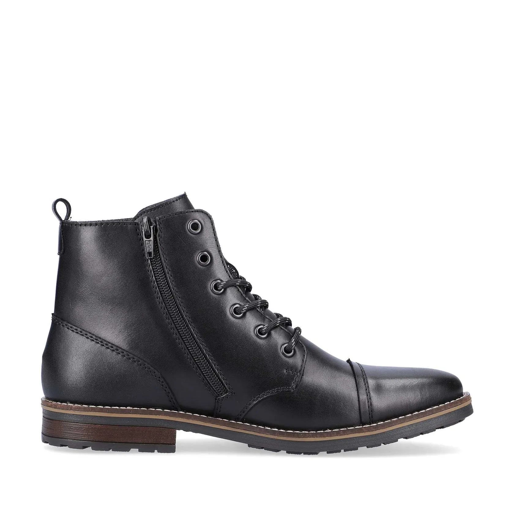 Rieker Boots-Men'S Corded Boots Graphite Black