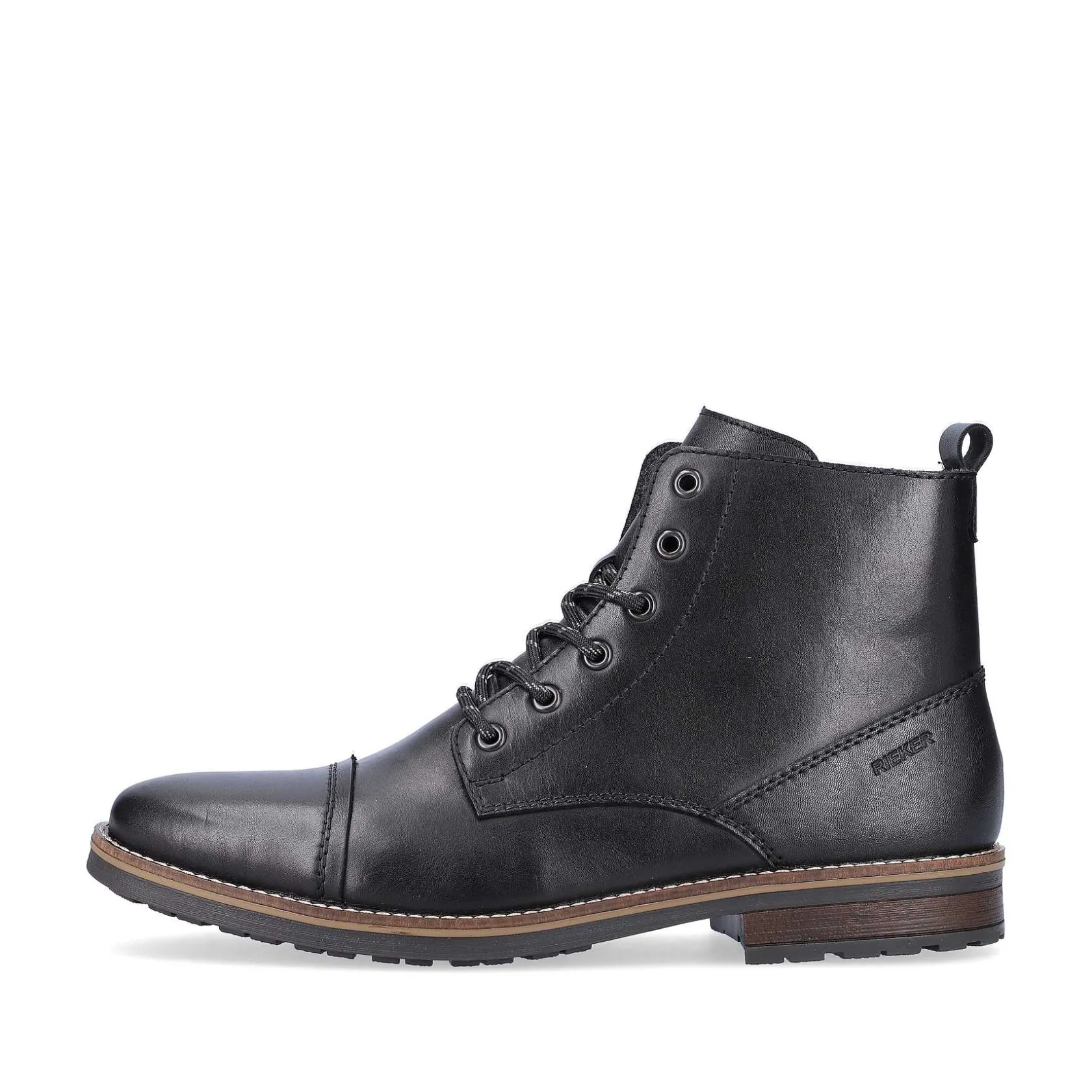 Rieker Boots-Men'S Corded Boots Graphite Black