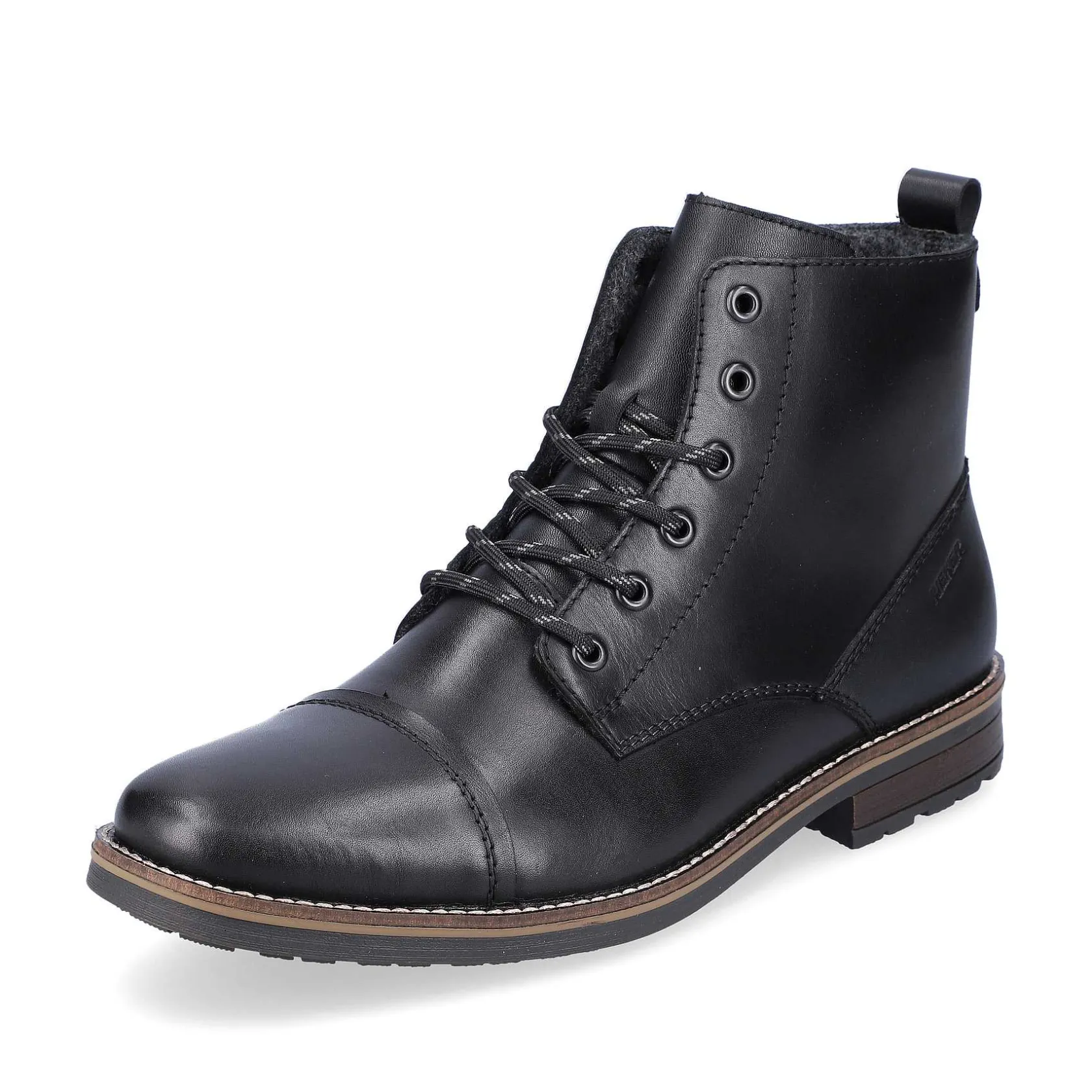 Rieker Boots-Men'S Corded Boots Graphite Black