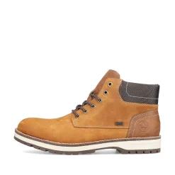 Rieker Boots-Men'S Corded Boots Caramel Brown