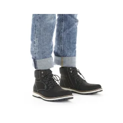 Rieker Boots-Men'S Corded Boots Deep Black