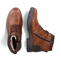 Rieker Boots-Men'S Corded Boots Caramel Brown