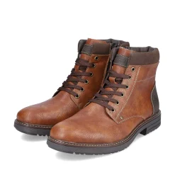 Rieker Boots-Men'S Corded Boots Caramel Brown