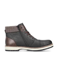 Rieker Boots-Men'S Corded Boots Night Black