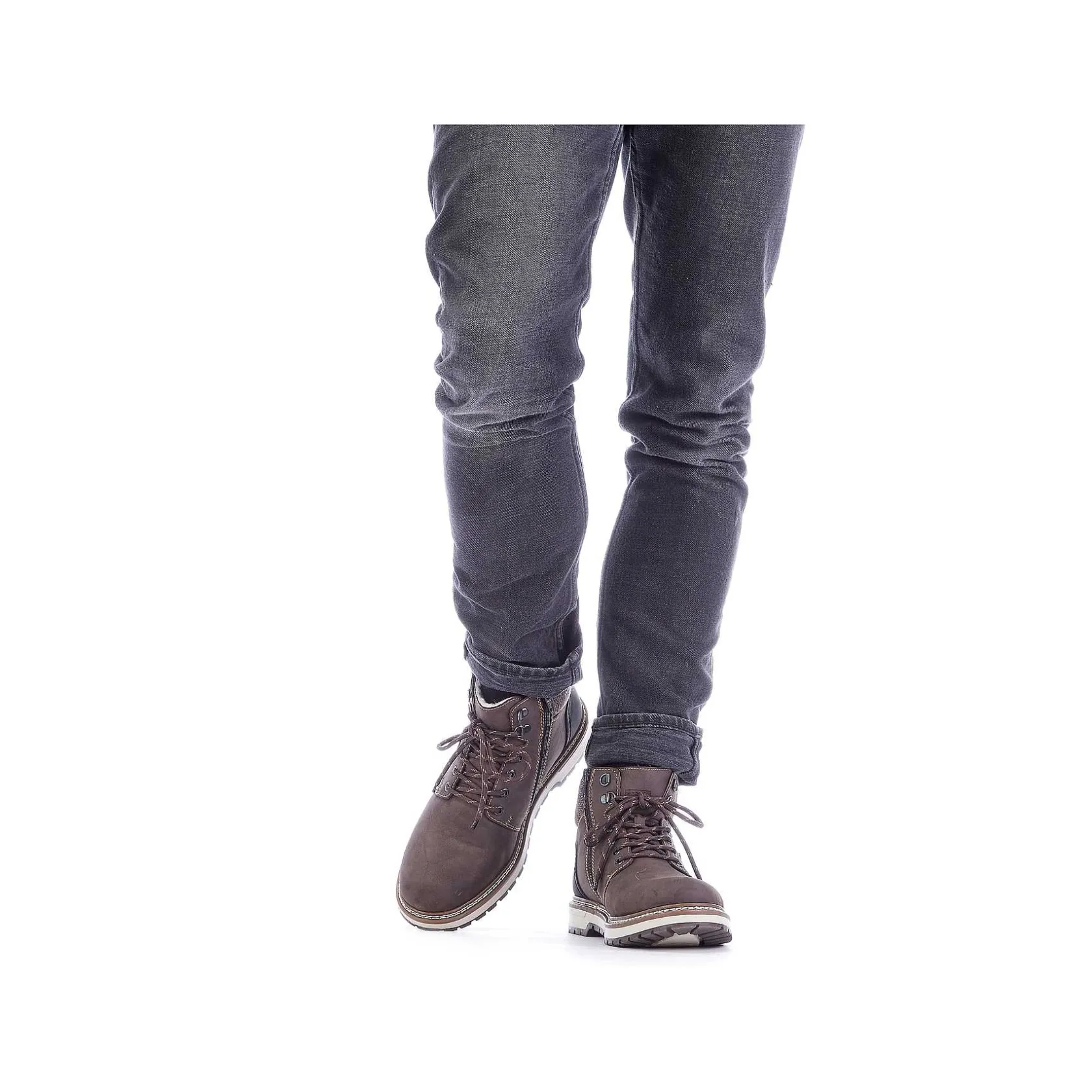 Rieker Boots-Men'S Corded Boots Tobacco Brown