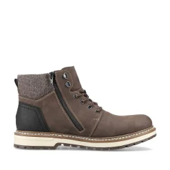Rieker Boots-Men'S Corded Boots Tobacco Brown