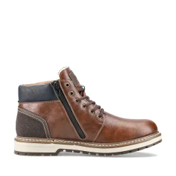 Rieker Boots-Men'S Corded Boots Chestnut Brown