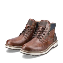 Rieker Boots-Men'S Corded Boots Chestnut Brown