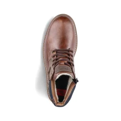 Rieker Boots-Men'S Corded Boots Chestnut Brown