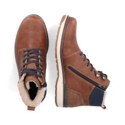 Rieker Boots-Men'S Corded Boots, Nut Brown