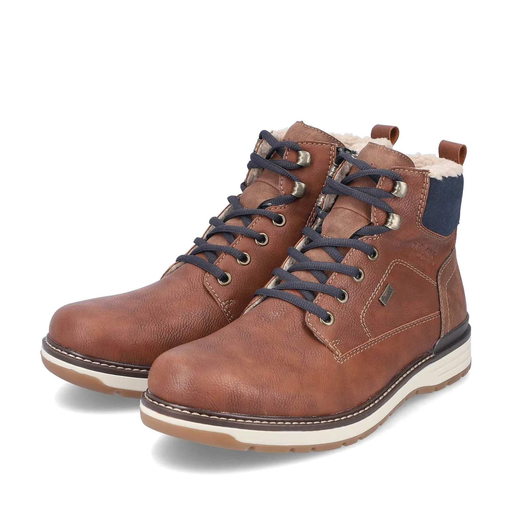 Rieker Boots-Men'S Corded Boots, Nut Brown
