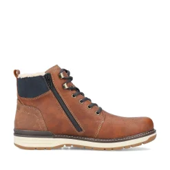 Rieker Boots-Men'S Corded Boots, Nut Brown