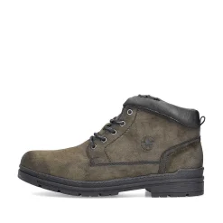 Rieker Boots-Men'S Corded Boots, Khaki Green