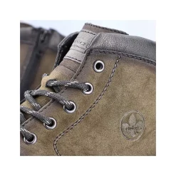 Rieker Boots-Men'S Corded Boots, Khaki Green