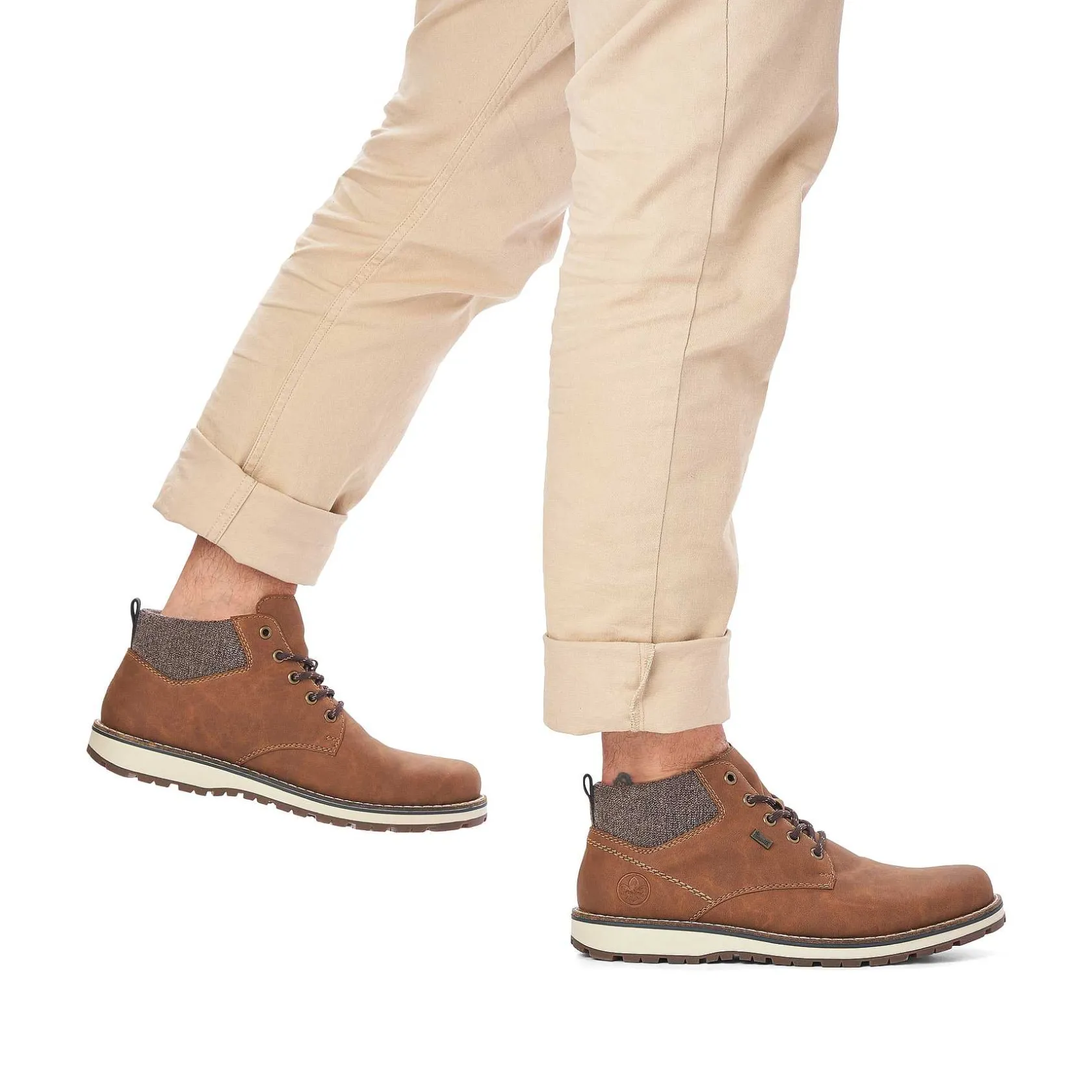 Rieker Boots-Men'S Corded Boots Caramel Brown