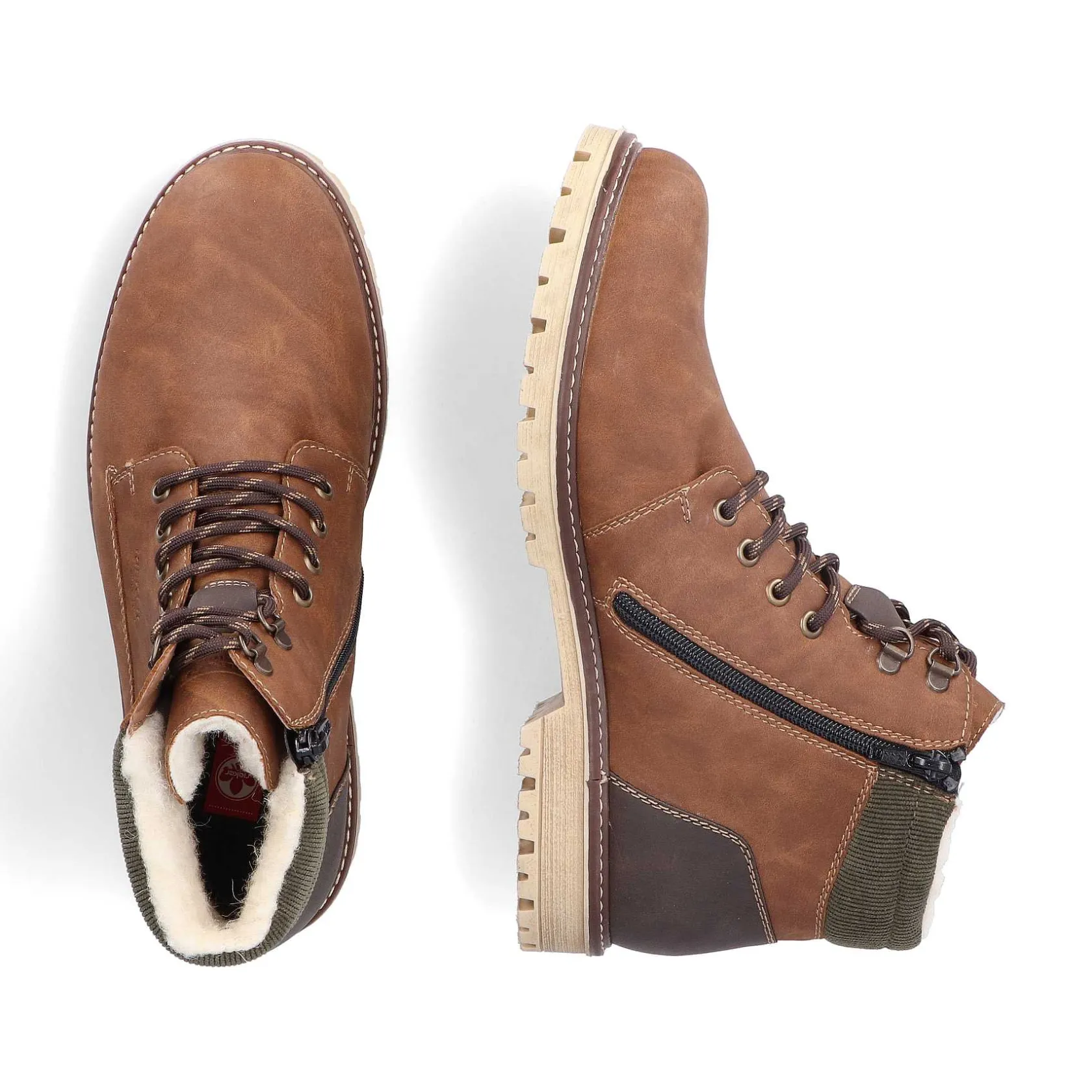 Rieker Boots-Men'S Corded Boots Light Brown