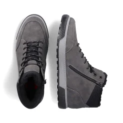 Rieker Boots-Men'S Corded Boots Steel Gray