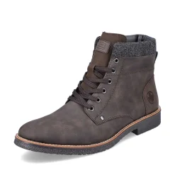 Rieker Boots-Men'S Corded Boots, Nut Brown