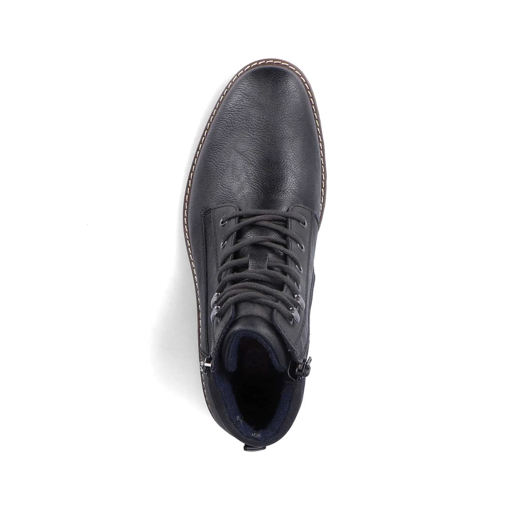 Rieker Boots-Men'S Corded Boots Graphite Black