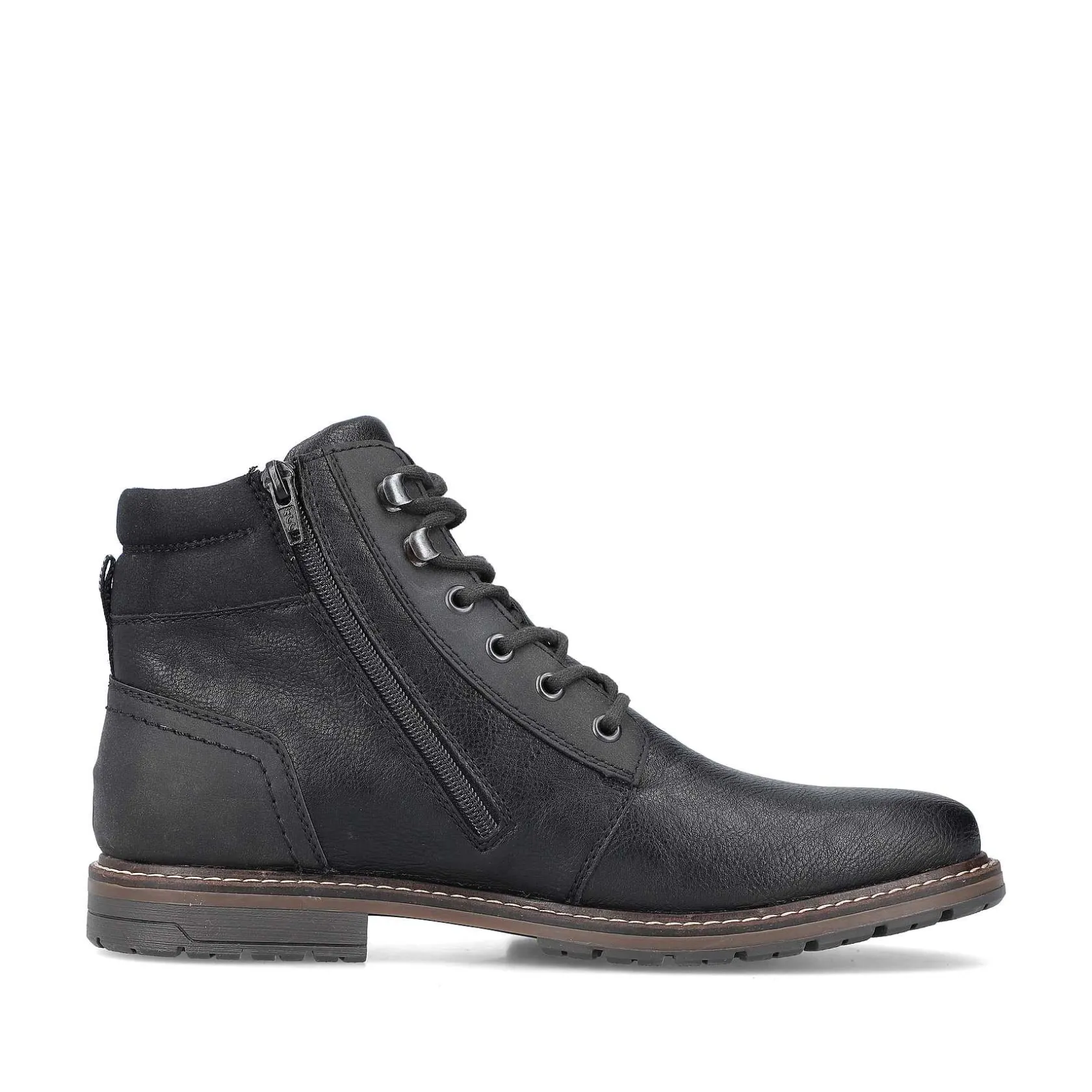 Rieker Boots-Men'S Corded Boots Graphite Black